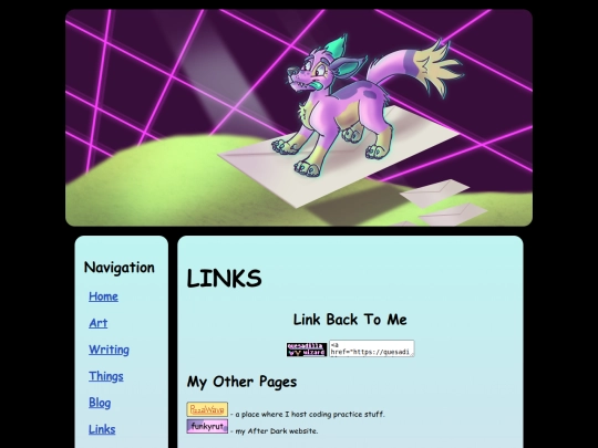 links screenshot