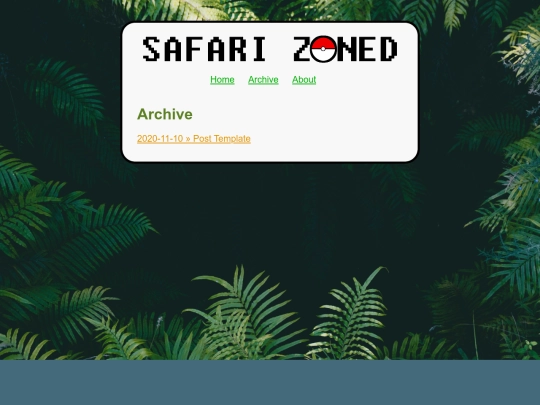 safarizoned/archive screenshot