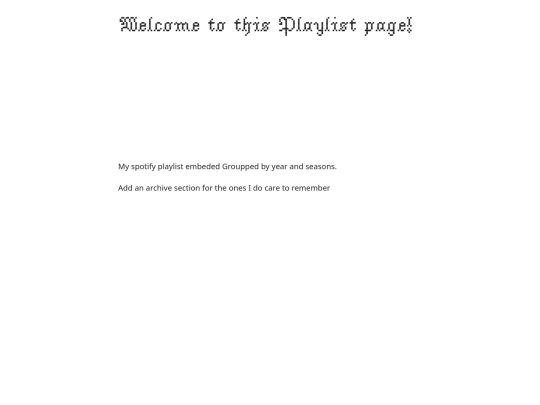 music/playlists screenshot