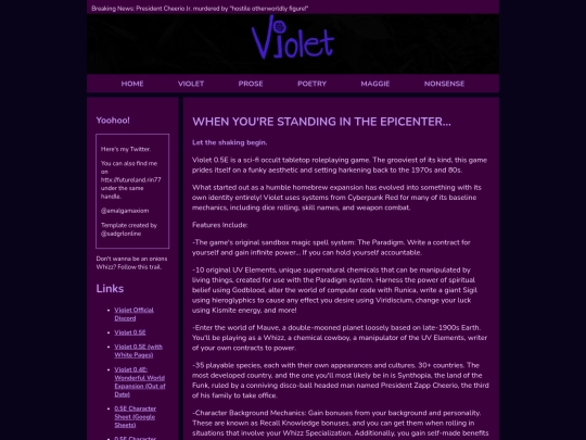 VIOLET screenshot
