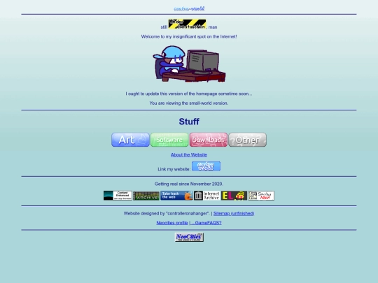 homepage-smallpage screenshot