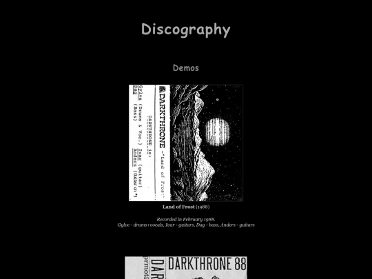 discography screenshot