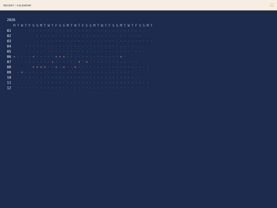 recently/calendar screenshot