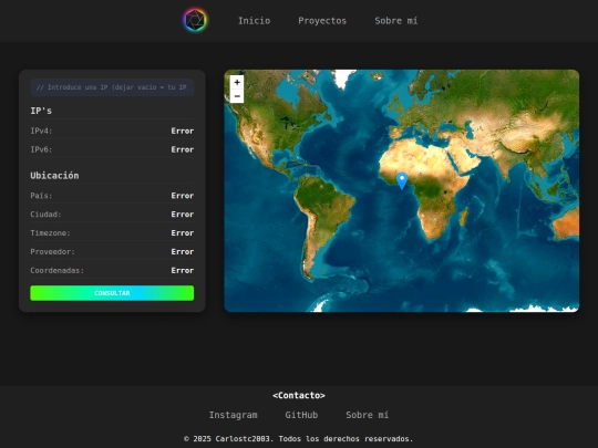 proyectos/geolocation-ip screenshot