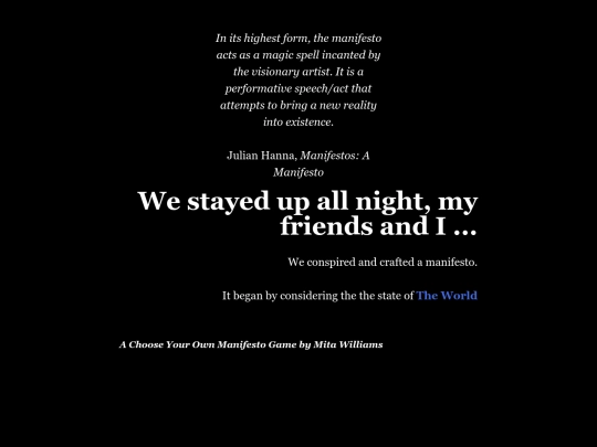 Choose_Your_Own_Manifesto screenshot