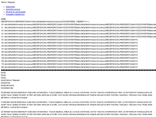 webfontkit-20230721-012540/tektur-variablefont_wdthwght-demo screenshot