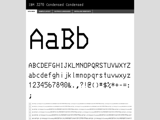 webfontkit-20250117-024842/3270condensed-regular-demo screenshot