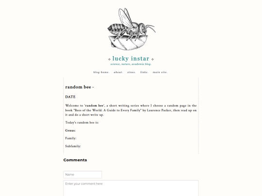 blog/beegenera_template screenshot