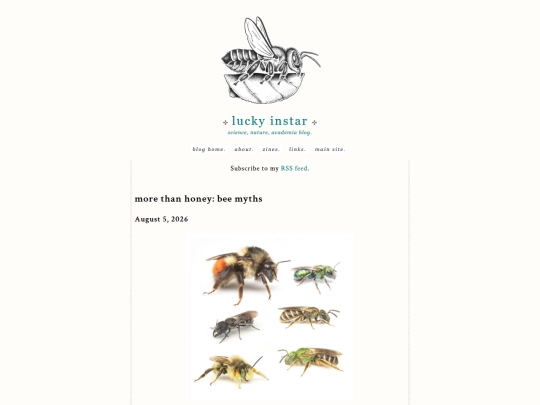 blog/beemyths screenshot