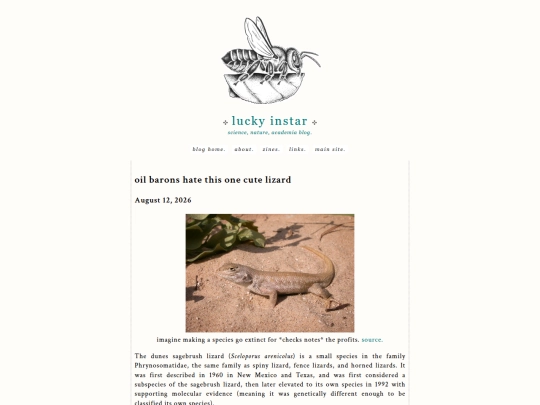 blog/duneslizard screenshot
