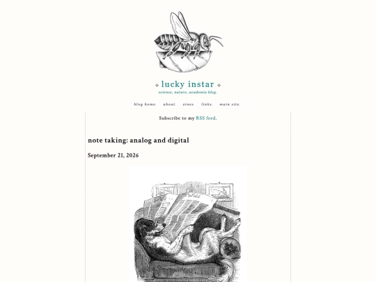 blog/notes screenshot
