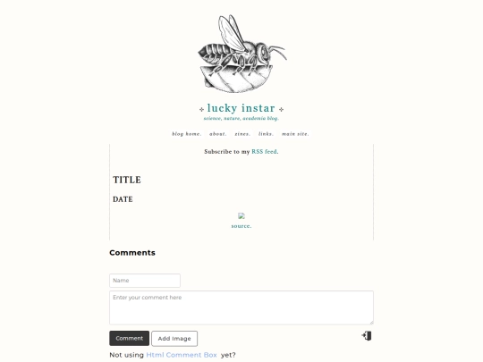 blog/template screenshot