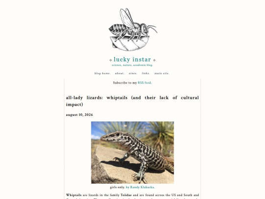 blog/whiptails screenshot