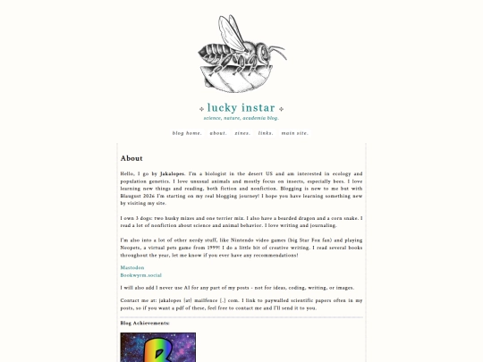 blog_about screenshot