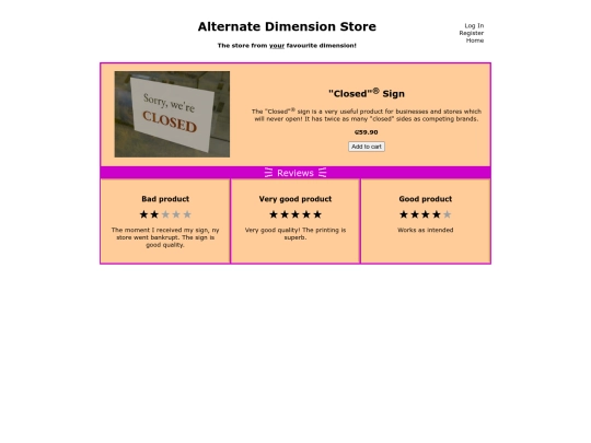 tables screenshot