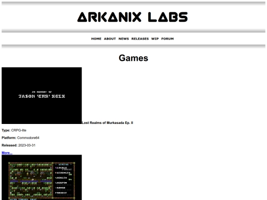 games screenshot