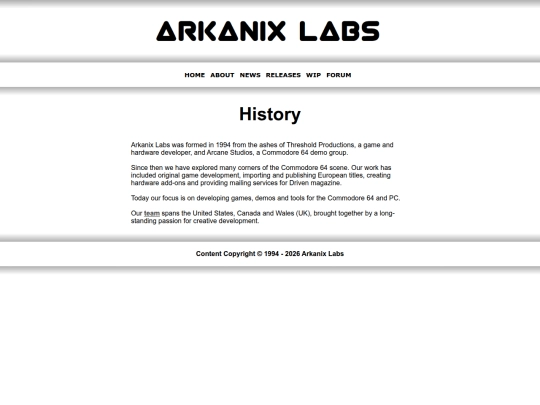 history screenshot