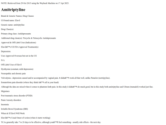 amitriptyline screenshot
