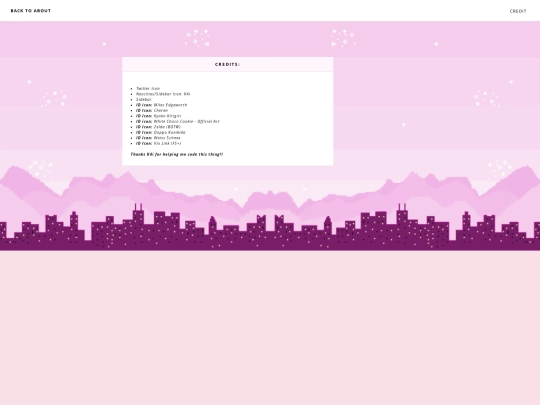 Credits screenshot