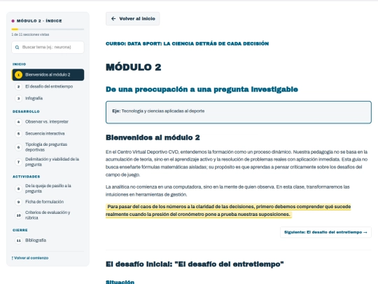 DAR/Data Sport: la ciencia detrás de cada decisión/dos screenshot