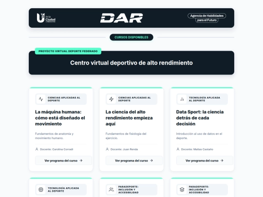 DAR/home screenshot