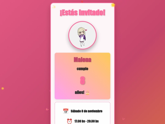 malenacumpleaos screenshot