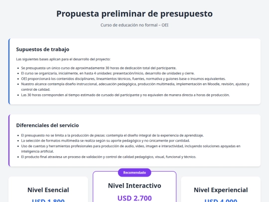 portfolio/presupues screenshot