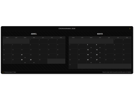 uner/calendario screenshot