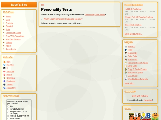 personality-tests screenshot