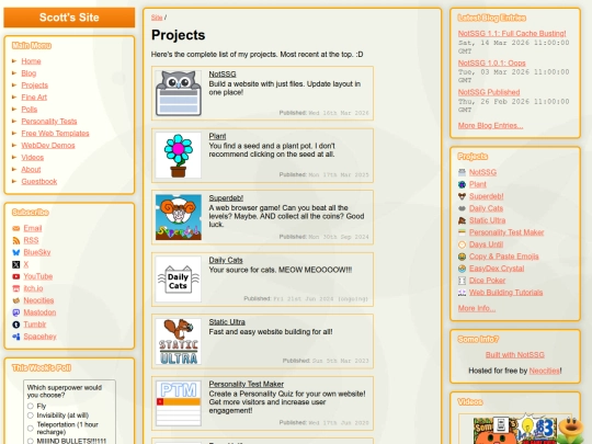 projects screenshot