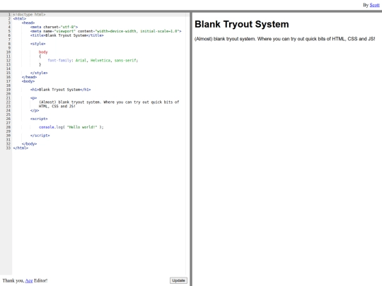tryout/blank screenshot