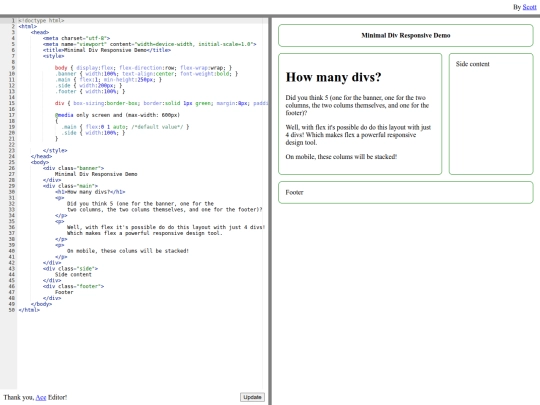 tryout/flex-divs screenshot