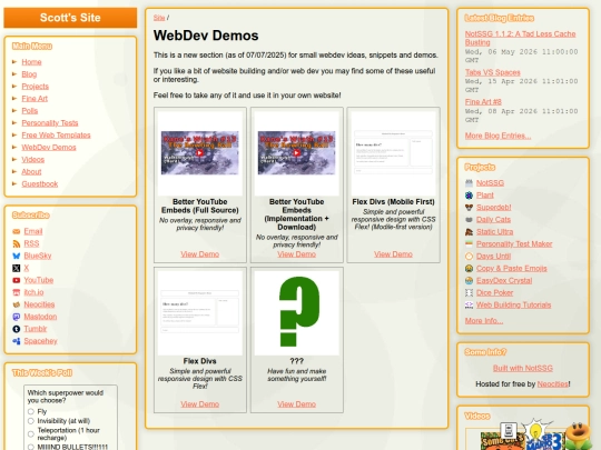 webdev-demos screenshot