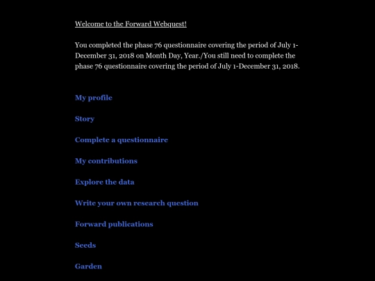 Webquest gamification mockup screenshot
