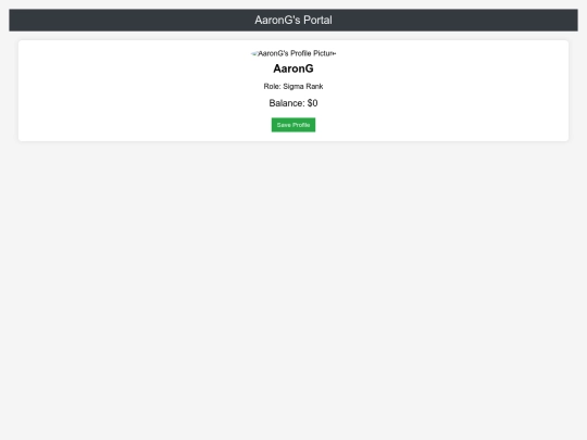 Portals/AaronGPortal screenshot