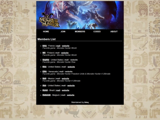 members screenshot