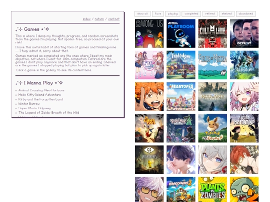 games screenshot