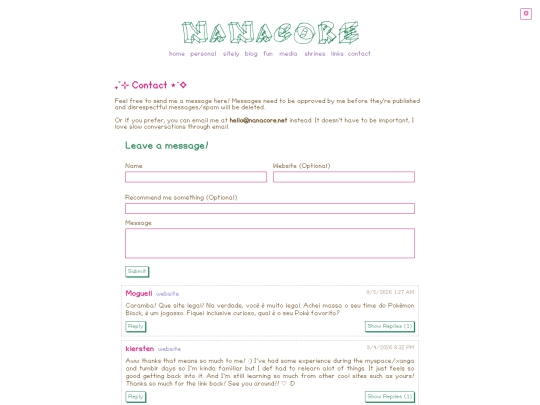 message screenshot