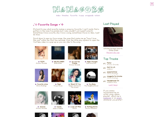 music/songs screenshot