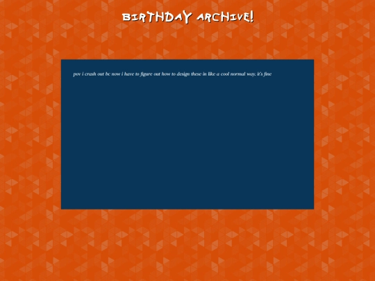 tatertime/birthdays screenshot