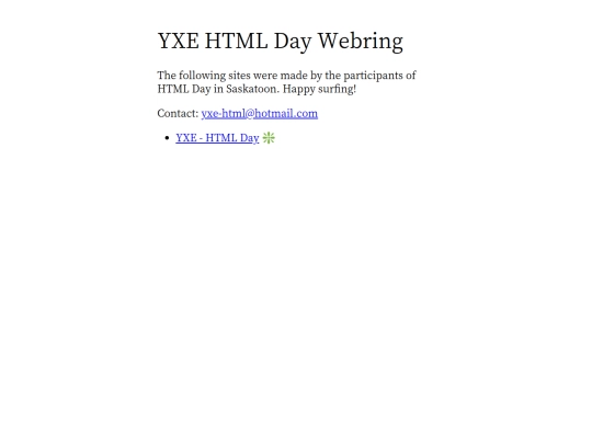 webring screenshot