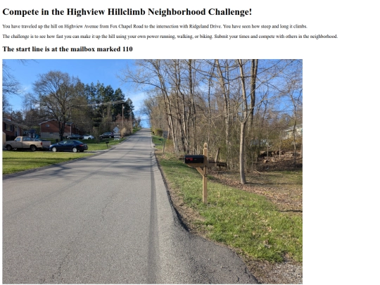 highview-hillclimb screenshot