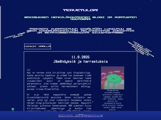 maximuksen_dungeon/blogi_avaruus screenshot
