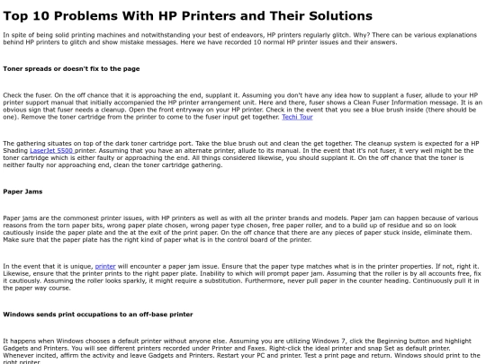 Blog screenshot