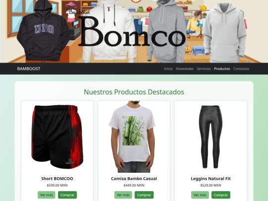 pages/productos screenshot