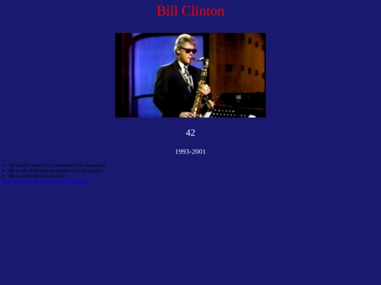 presidentprofileminiproject screenshot