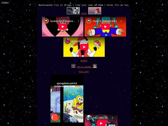 Pages/ThingsILike screenshot