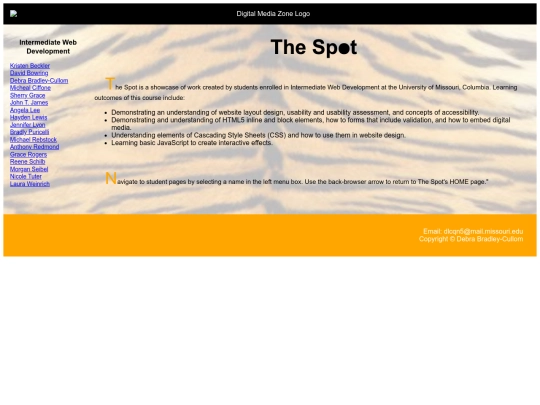 Intermediate Web Design/dummy screenshot