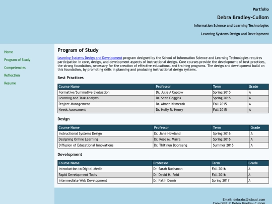 portfolio/portfolio_program_of_study screenshot
