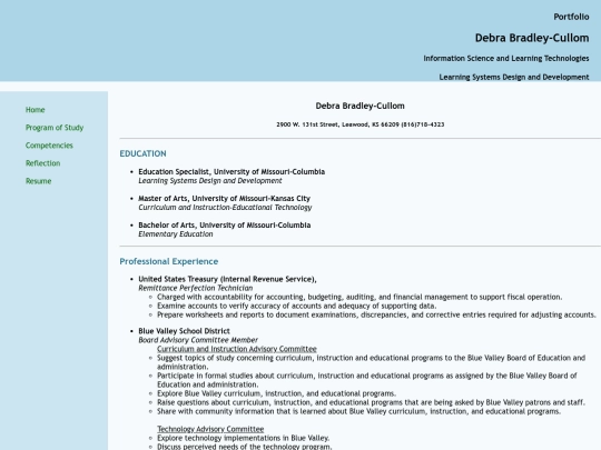 portfolio/portfolio_resume screenshot